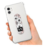 Suporte Celular De Dedo Personalizado Com Nome Flores 4