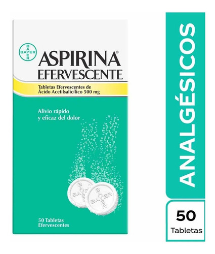 Aspirina Efervescente 500 Mg - Unidad a $1123