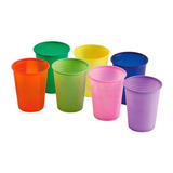 Vaso Plástico Descartable Color 180 Cc Pack X 25 Unidades