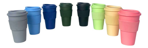 Vaso Térmico Con Faja Tapa Café Starbucks Colores Bazarshop