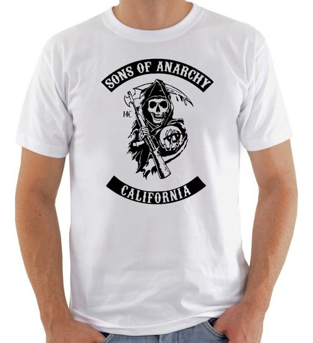 Camiseta Camisa Sons Of Anarchy Motoclube Série Anime