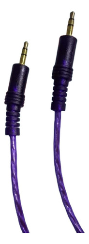 Cable Auxiliar De Audio Jack A Jack 3,5mm Color Morado