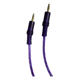 Cable Auxiliar De Audio Jack A Jack 3,5mm Color Morado