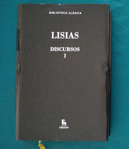 Libro Lisias Discursos I 1 Edit Gredos Biblioteca Clásica