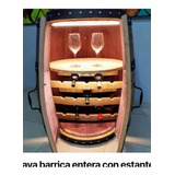 Cava Barrica Tonel Para Vinos Y Copas Portabotellas  