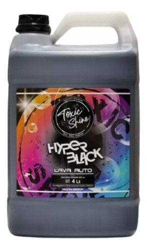 Toxic Shine Shampoo Hyper Black Con Cera  Galón 4litros 