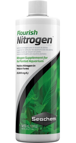 Flourish Nitrogen 500 Ml Seachem Nitrogeno Acuario Plantado