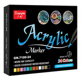 Marcador De Pintura Acrílica Suave A Base De Agua G 24color