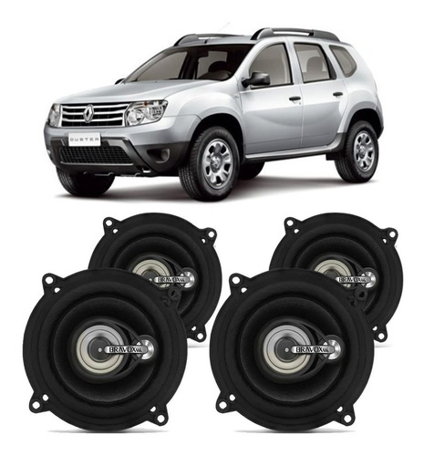 Auto Falante Renault Duster 2011 A 2014 Bravox 200w 4 Portas