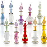 Frascos De Perfume En Miniatura De Vidrio Soplado Genie...
