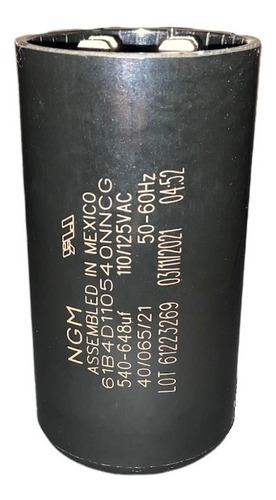 Capacitor Arranque 540-648uf 110/125vac 50/60hz Condensador