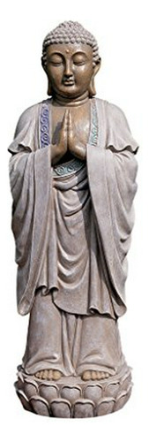 Diseño Toscano El Buda Bodhgaya Estatua Asia.