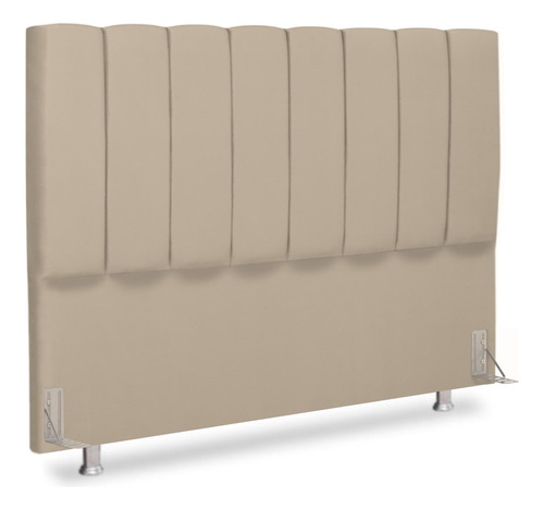 Cabeceira Estofada Cama Box Queen Carla 1,60 Cm Com Frames