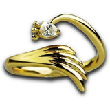 Anillos Compromiso Oro 18k Regalo Dama Mujer Real Ave Fino.