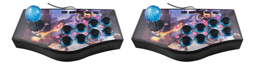 2 Unidades De Mando Tipo Rocker Retro Arcade Para Ps2/