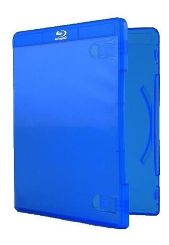 Estojo Box Blu Ray 2go Azul Caixa C/50