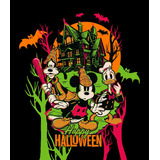 Cobertor Matrimonial Serenity Mickey Halloween Negro