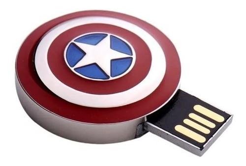 Memorias Usb 64 Gb Avengers Marvel Capitan America Escudo