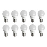 Lampara Led Sica 220v 5 W A60 E27 Luz Dia 5w X 10 Unidades Color De La Luz Blanco Frío