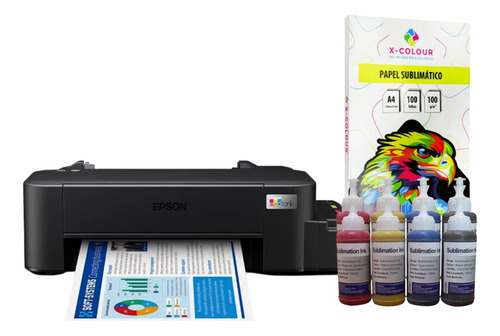 Impressora Epson L120 Ecotank + 8un Refil Tinta Sublimatica 