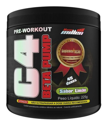 C4 Beta Pump Extreme Pre-workout - 225g Limão - New Millen