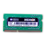 Memorias Ram Ddr3 2gb 1333 Memox Nuevas Netbook / Notebook