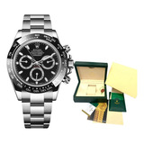 Relógio Rolex Daytona Preto Máquina Super Eta Swiss Clean