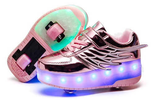 Patines Led Para Niños Con 2 Neumáticos Extraíbles.