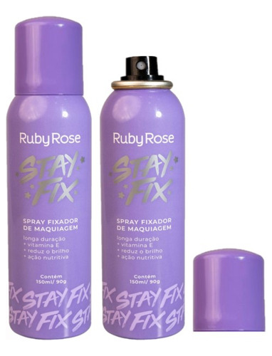 Spray Fixador De Maquiagem Stay Fix Hb323 Ruby Rose 