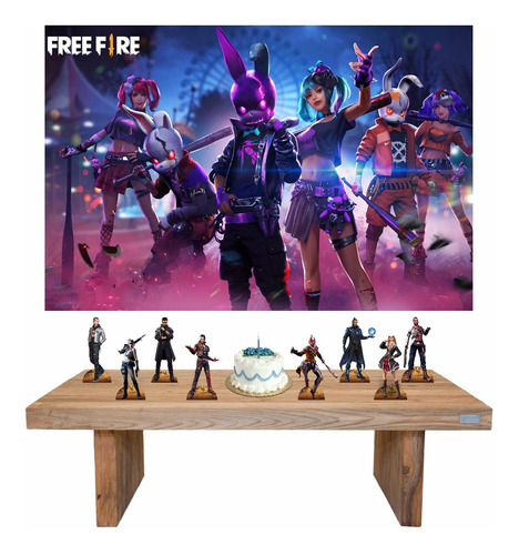 Free Fire Display 8 Mesa + Painel