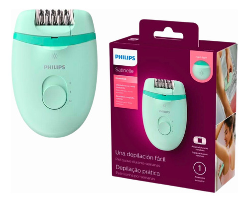 Depilador Philips Satinelle Essential Bivolt Verde 110v/220v