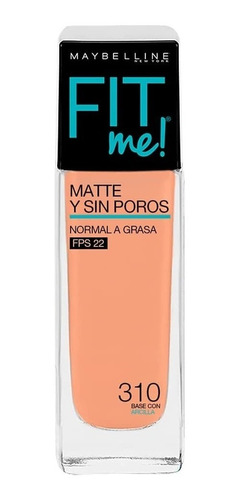 Maybelline Base De Maquillaje Fit Me Matte, 310 Sun Beige