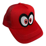 Gorras Parche Bordado Super Mario Bros Odyssey Ojos 