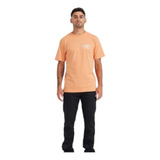 Remera Vans Modelo Full Patch Back Naranja Salmon Exclusiva