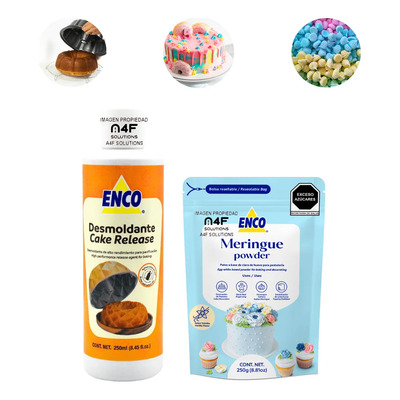 Kit Repostería Enco Merengue En Polvo 250g Desmoldante 250ml | MercadoLibre