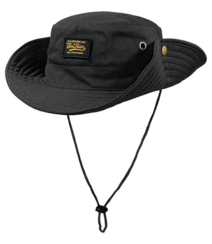 Sombrero Australiano Negro Boonie Pesca Premium Envio Gratis