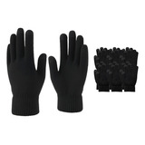 Pack 6 Guantes De Lana Para El Frio De Polar Tactiles Unisex