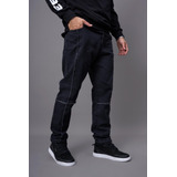Jeans Suelto Hombre Mom Calce Relaxed Fit Black Cross Bond