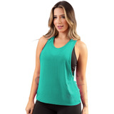 Kit 4 Regata Cavada Dry Fitness Furadinha Blusa Feminina 