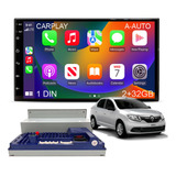 Central Multimidia Carplay Android Auto 1 Din Logan Radio Bt