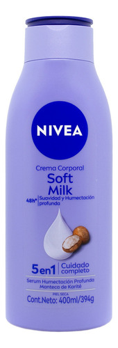 Nivea Crema Corporal Soft Milk Piel Seca 400ml 6c