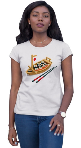 Playera Blanca De Letras De Comida China Para Mujer Moderna