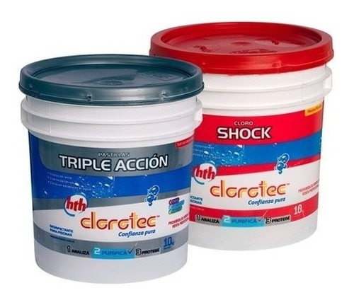 Combo Pastillas Cloro Triple Accion + Granulado Rápido 10kg