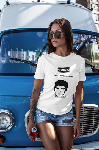 Playera Oasis Tour Live Noel Blanca, Tallas Adultos Y Niños.