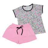 Conjunto Pijama Infantil De Calor Menina