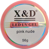 Gel De Unha X&d Pink Nude 2 Unid. 56g Led Uv Xd Branco 
