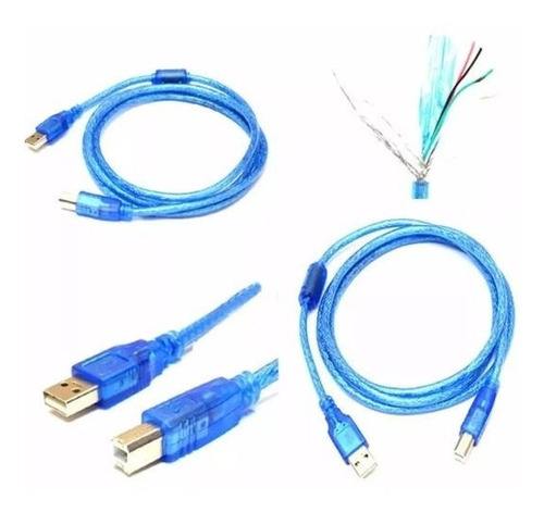 Cable Usb A B Macho 1.5m Compatible Con Impresora Escaner