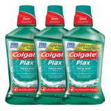 Kit Enxaguante Colgate Plax Fresh Mint 500ml C/ 3 Un