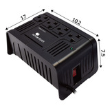 Regulador De Voltaje Smartbitt R-bitt Sbavr1200 1200va Entrada Y Salida De 120v Ca Negro