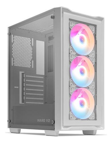 Gabinete Gamer Mancer Ward V2 Rgb Mid-tower Lateral De Vidro